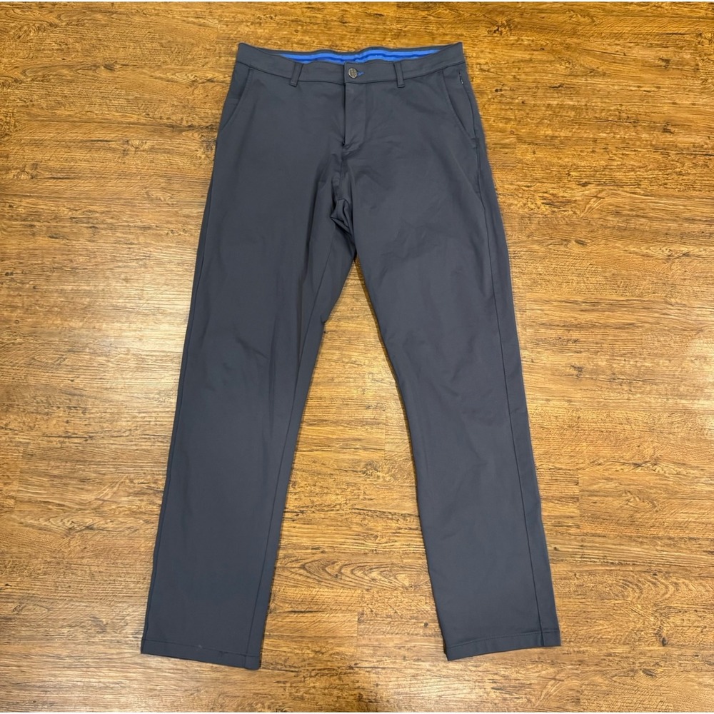 Twillory Gray Tailored Fit Technical Performance Chino Pants Trousers Men 34x32